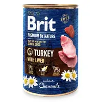 Brit Premium by Nature Junior Turkey with Liver ВОЛОГИЙ КОРМ Premium цуценята (з індичкою та індюшиною печінкою) 400 г 
