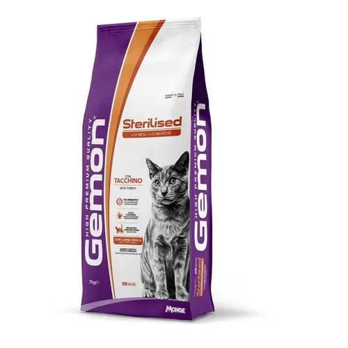 Gemon Cat Sterilised сухой корм для стерилизованных кошек 7 кг - с индейкой (8009470297288)