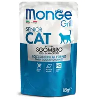Monge Grill Senior влажный корм для кошек 85 г - со скумбрией (8009470013666) 