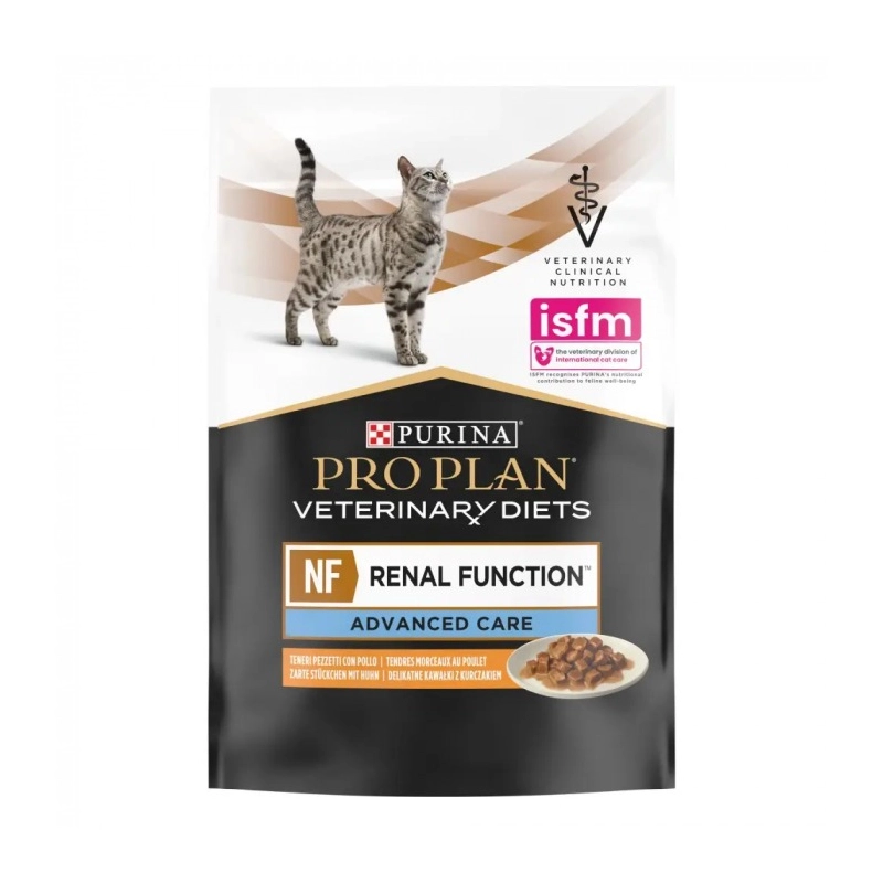 Purina Pro Plan Veterinary Diets NF Renal Function Advanced Care влажный корм для кошек при патологиях почек 85 г - с курицей (8445290035448) 