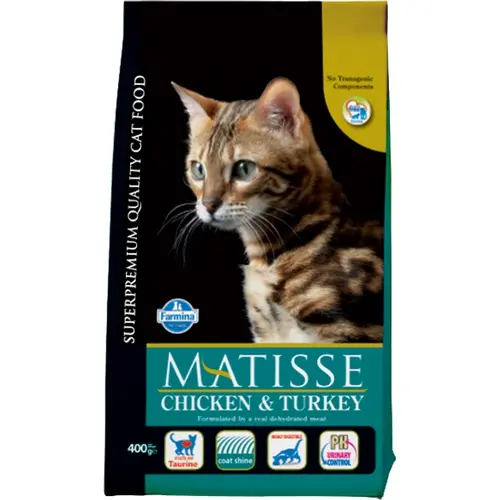 Farmina MATISSE Chicken&Turkey сухий корм для котів 400 г - з куркою та індичкою (8010276016102)