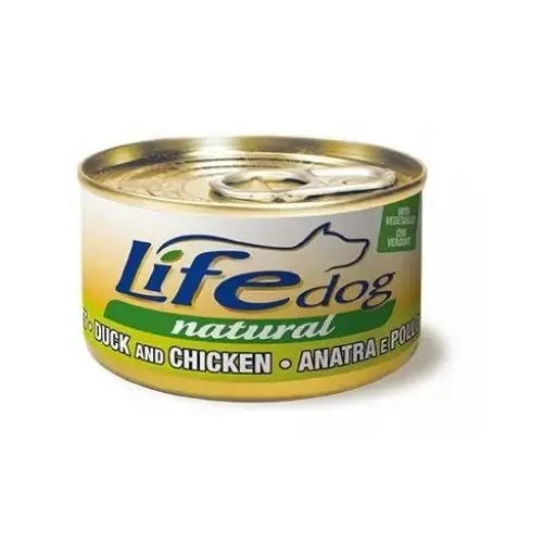 Lifedog влажный корм для собак 90 г - с уткой, куриным филе и овощами (8034105420618)