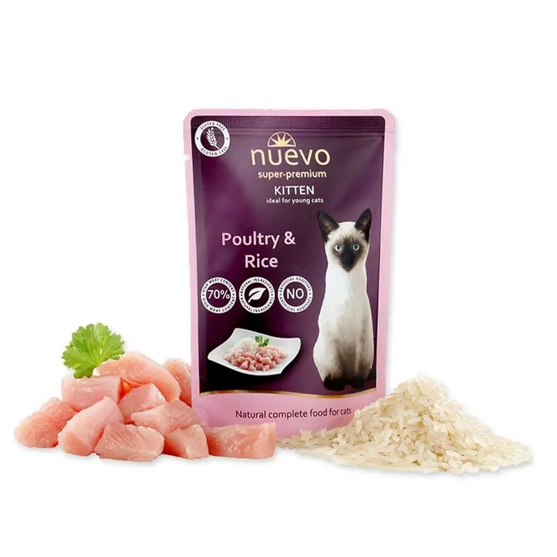 Nuevo влажный корм для котят 85 г - с птицей и рисом (4250231598531) 