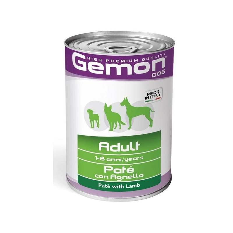 Gemon Dog Wet Adult влажный корм для собак 400 г - с ягненком (8009470387811) 