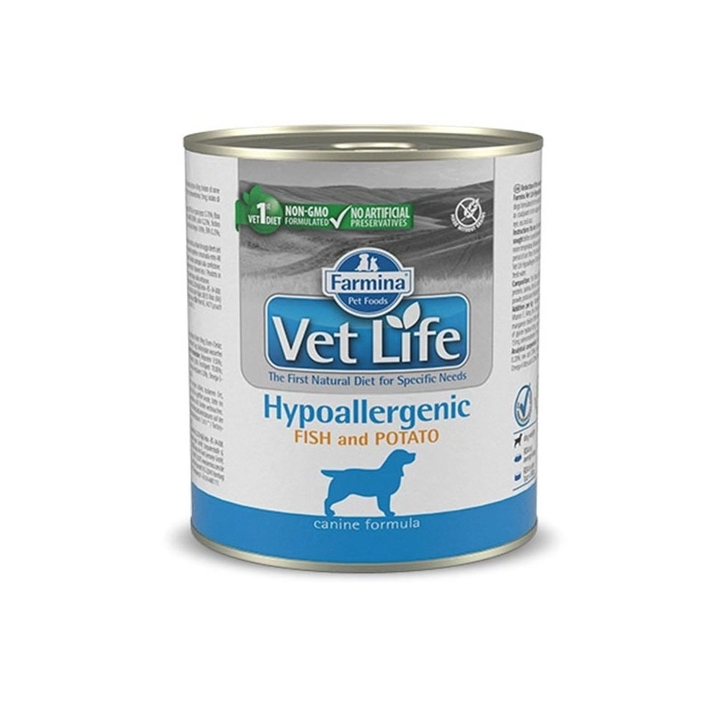 Farmina Vet Life Hypoallergenic Fish & Potato ВОЛОГИЙ КОРМ Холістік собаки (при харчовій алергії з рибою та картоплею) 300 г 