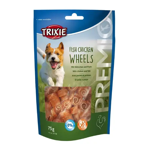 Trixie PREMIO Fish & Chicken Wheels ЛАСОЩІ Premium собаки (кульки) 75 г