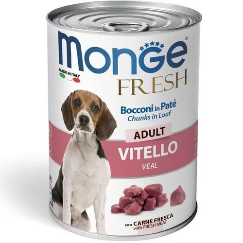 Monge Dog Wet Fresh влажный корм для собак 400 г - с телятиной (8009470014458)