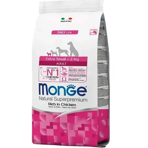 Monge Extra Small Puppy & Junior Rich in Chiken СУХИЙ КОРМ Premium цуценята мініатюрних порід (з куркою) 800 г
