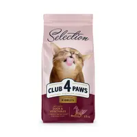 Club 4 Paws Premium Selection сухой корм для кошек 1.5 кг - утка и овощи (4820083909184) 