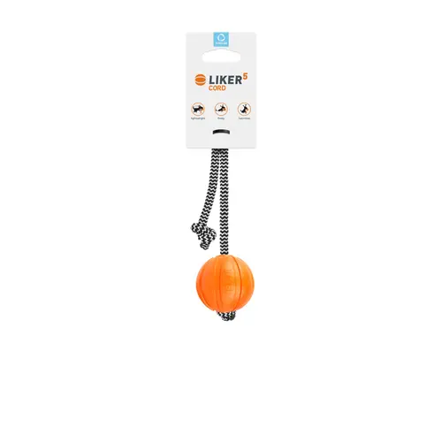 Liker5 Cord м'ячик для собак D=5 см - на шнурі (4823089303758)