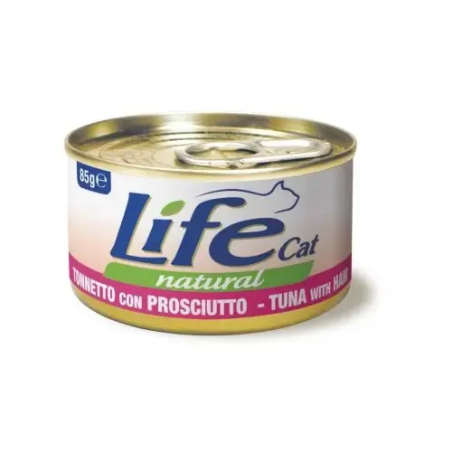 Lifecat Le Ricette Natural ВОЛОГИЙ КОРМ Супер-преміум коти (з тунцем та курячою шинкою) 150 г