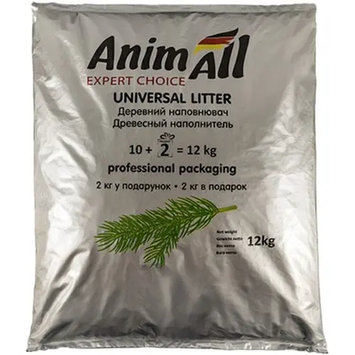 AnimAll наповнювач для котячого туалету 12 кг - деревний (4820224500140)
