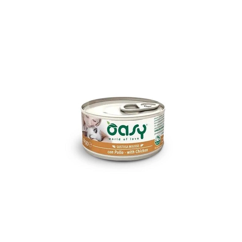 Oasy Cat вологий корм для котів 85 г - з куркою (8053017342818) 