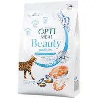 Optimeal Beauty сухий корм для котів для догляду за шерстю та зубами 1.5 кг - з морепродуктами (4820215364256) 