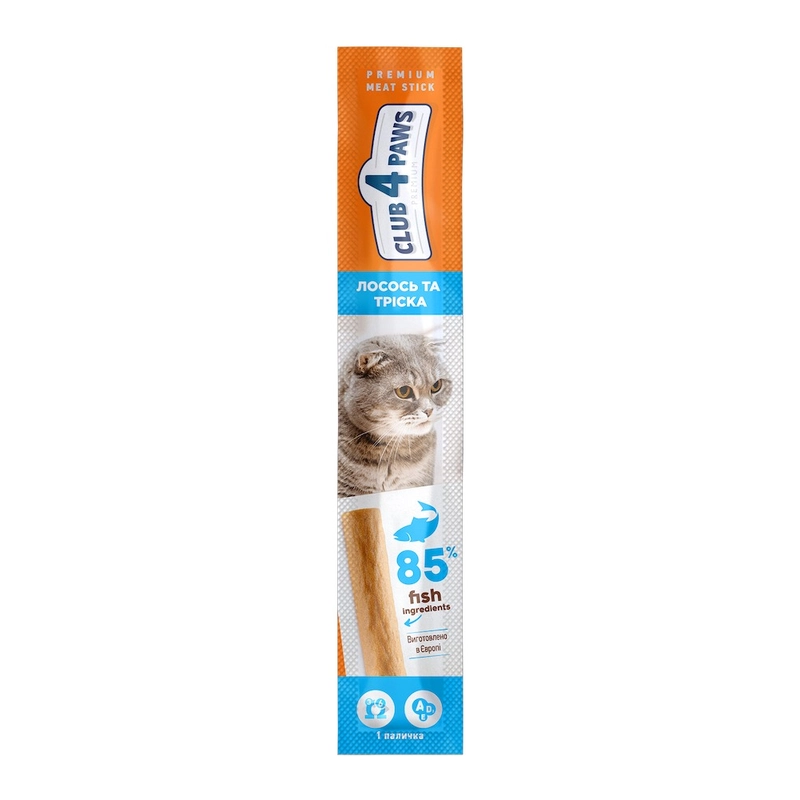 Club 4 Paws Premium ЛАСОЩІ Premium коти (з лососем та тріскою) 5 г 