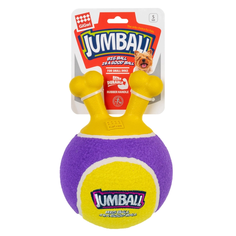 GiGwi Jumball Великий тенісний м'яч іграшка для собак 18 см - латексна (4823089352206) 
