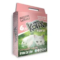 Наполнитель для кошачьего туалета KOTIX TOFU Honey Peach соевый с ароматом персика 6 л (6972345440046) 