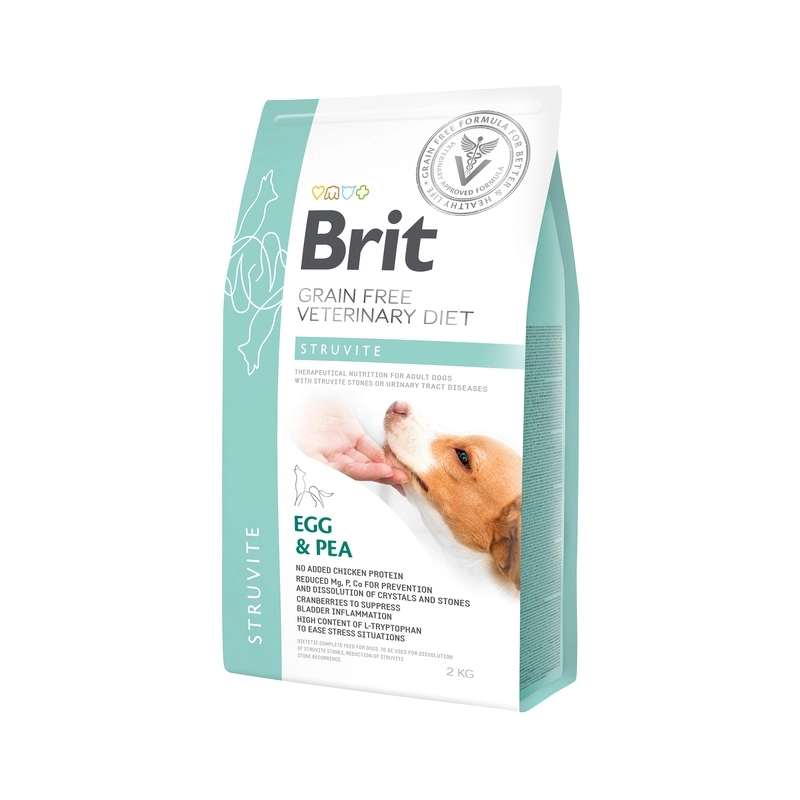 Brit Veterinary Diet Dog Struvite сухой корм для собак при заболеваниях мочевыводящих путей 2 кг - с яйцом (8595602528226) 