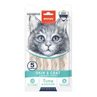 Wanpy Skin&Coat Creamy Treat ЛАСОЩІ Premium коти (для здоров'я шкіри та шерсті) 14 г 