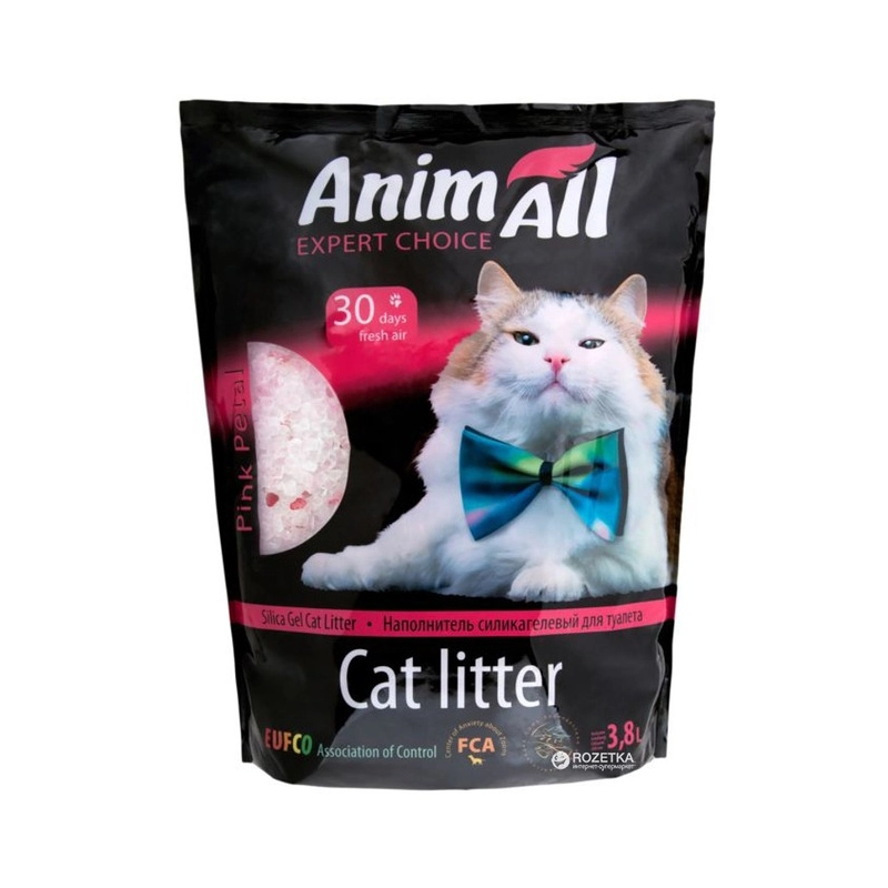 AnimAll Рожевий Пелюсток наповнювач для котячого туалету 3.8 л - силікагелевий (2000981033460) 
