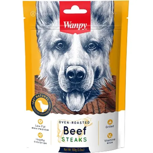 Wanpy Oven Beef Steak Grilled ЛАСОЩІ Premium собаки (філе яловичини) 100 г