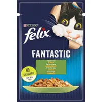Felix Fantastic ВОЛОГИЙ КОРМ Економ коти (з кроликом) 85 г  - фото 1