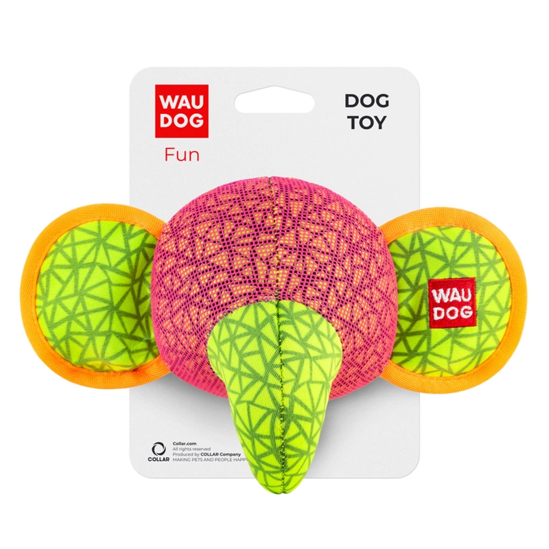 WAUDOG Fun Слон іграшка для собак 20х14 см - рожева (4823089348629) 