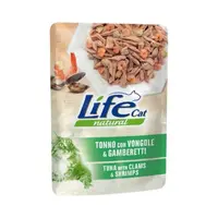 Lifecat влажный корм для кошек 70 г - с тунцом, мидиями и креветками (8034105423831) 