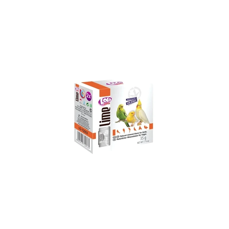 Lolopets крейда для птахів 40 г - з мушлями (5904479720566) 