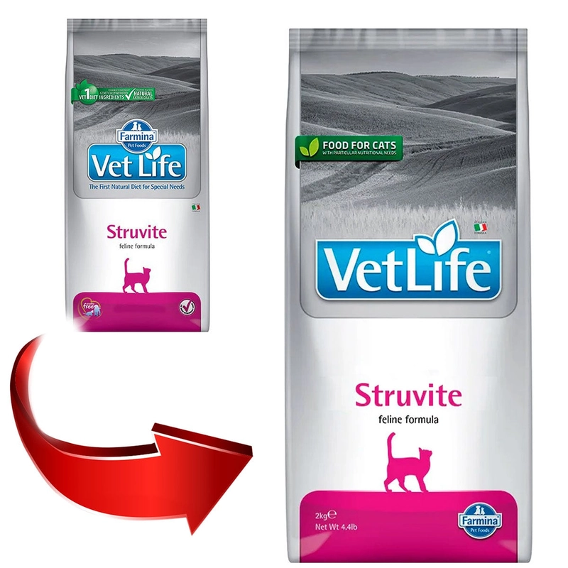 Farmina Vet Life Struvite сухий корм для котів для розчинення струвітних уролітів 400 г - з куркою (8010276025166)  - фото 4