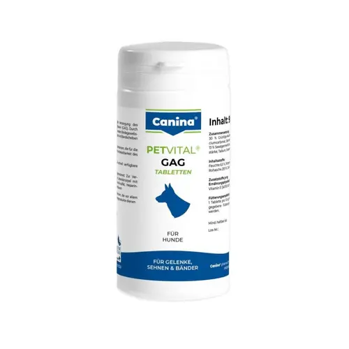 Canina Petvital GAG вітаміни для собак для суглобів та тканин 1 таблетка - глюкозамін з екстрактом мідій (4027565723300)