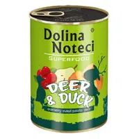 Dolina Noteci Superfood Deer & Duck вологий корм для собак 400 г - з олениною та качкою (5902921303626) 