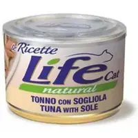 Lifecat Le Ricette Natural ВОЛОГИЙ КОРМ Супер-преміум коти (з тунцем та камбалою) 150 г 