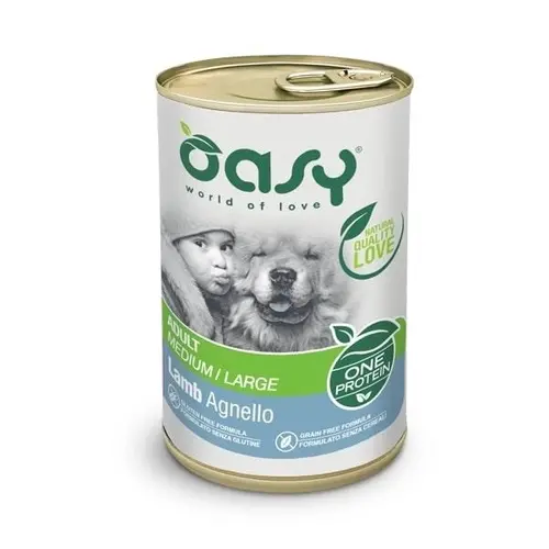 Oasy OAP Adult Medium/Large влажный корм для собак средних и крупных пород 400 г - с ягненком (8053017342320)