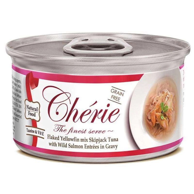 Cherie Signature Gravy влажный корм для кошек 80 г - с желтоперым тунцом и диким лососем (4712937600326) 