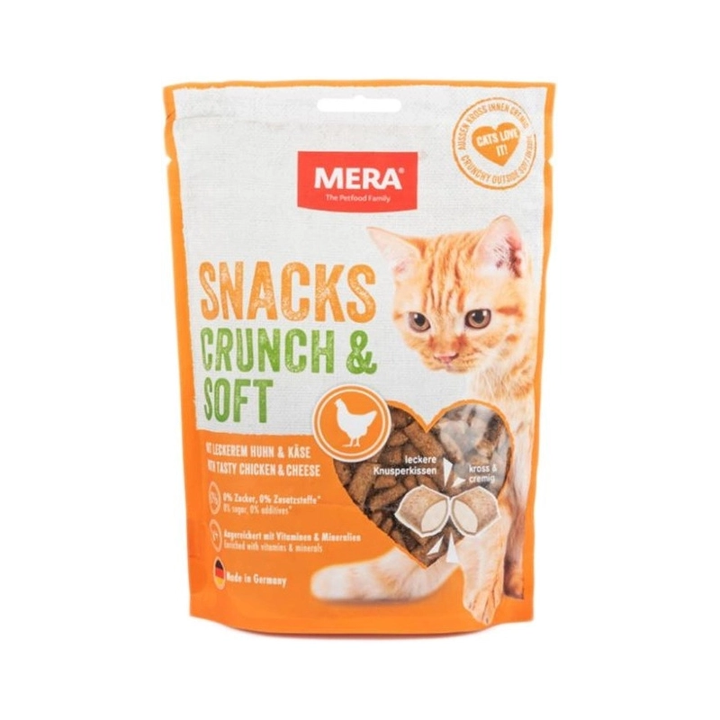 Mera Snacks Snacks Crunch&Soft ЛАСОЩІ Premium коти (з куркою) 200 г 