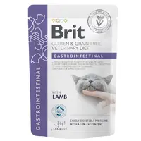 Brit VetDiet Gluten GF Gastrointestinal ВОЛОГИЙ КОРМ Холістік коти (з ягням) 85 г 