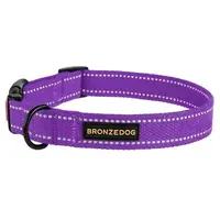 BronzeDog нашийник для собак XL - брезентовий, фіолетовий (2007033031535)  - фото 2
