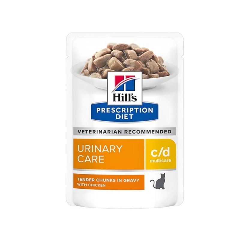 Hill's Prescription Diet c/d Multicare вологий корм для котів для лікування сечових проблем 85 г - з куркою (52742118819) 