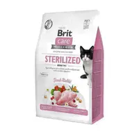 Brit Care GF Sterilized Sensitive сухий корм для стерилізованих котів з чутливим травленням 400 г - з кроликом (8595602540778) 