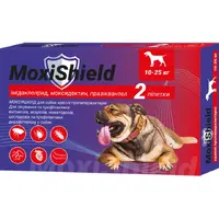 MoxiShield краплі для собак 3 мл/1 піпетка - від бліх і кліщів, 10-25 кг (4820150208189) 