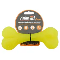 AnimAll Fun Кістка іграшка для собак 15 см - жовта (2000981167196) 