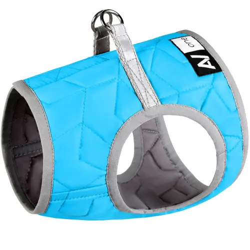 AiryVest ONE шлея для собак XS-1 - нейлонова, блакитна (4823089308586)