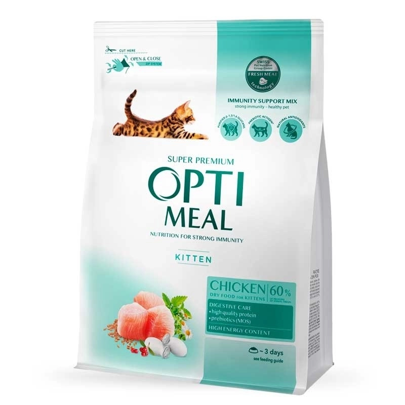 Optimeal Kitten сухий корм для кошенят 400 г - з куркою (4820215364256) 
