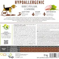 Brit Care Hypoallergenic WEIGHT LOSS СУХИЙ КОРМ Супер-преміум собаки (з кроликом) 1 кг  - фото 3