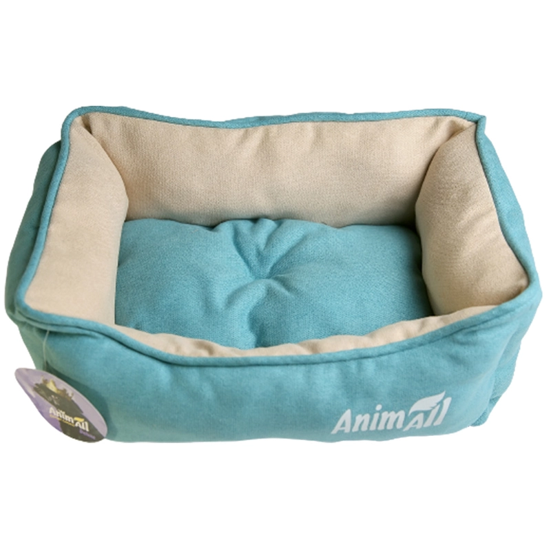 AnimAll Nena Velours Breeze лежак для собак 45?35?16 см - бежево-бірюзовий (2000981196233) 