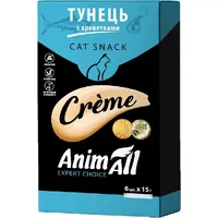 AnimAll Сreme ЛАСОЩІ Супер-преміум коти (мус з тунцем та креветками) 15 г  - фото 2