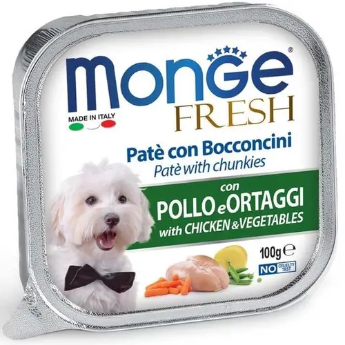 Monge Fresh Chicken & Vegetables ВОЛОГИЙ КОРМ Premium собаки (з куркою та овочами) 100 г