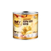 Мой чемпион влажный корм для кошек 415 г - с курицей и индейкой в желе (4820224502557) 