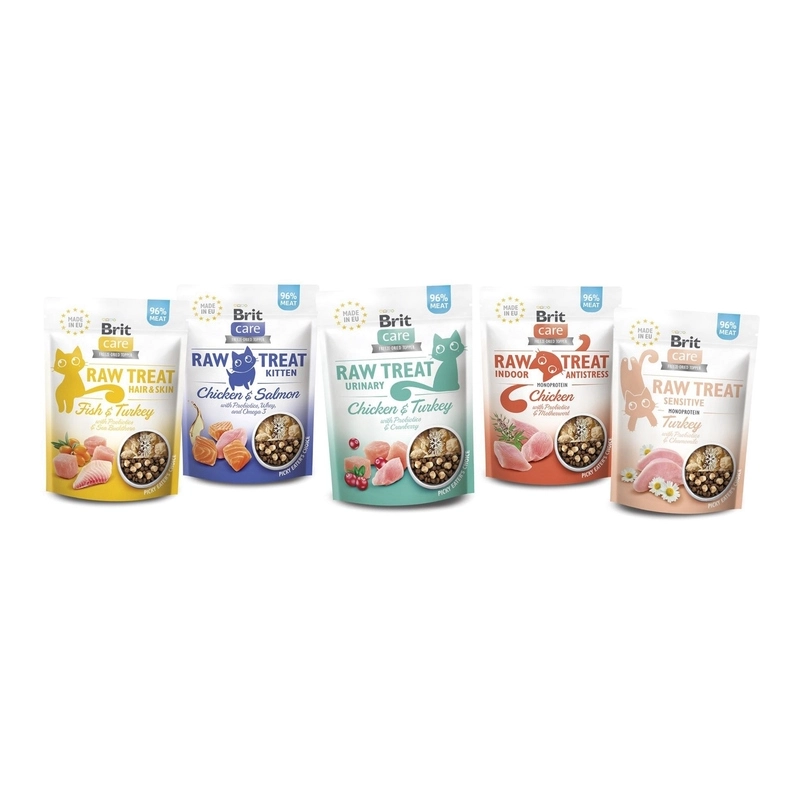 Brit Pro Treat Sensitive лакомство для кошек для чувствительного пищеварения 40 г - с индейкой (8595602569571)  - фото 2